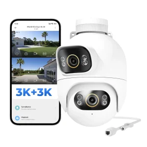 Outdoor Surveillance Camera Dual Lens 360° With App