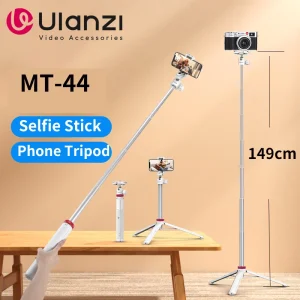 Extend Selfie Stick Tripod With phone Clamp