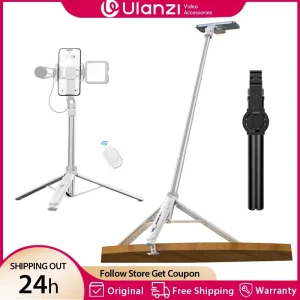 Overhead Selfie Stick Phone Tripod with Magnetic Clamp