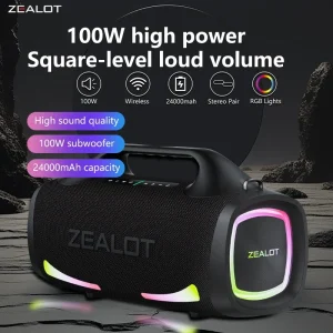 100W Wireless Outdoor Portable Subwoofer Speaker