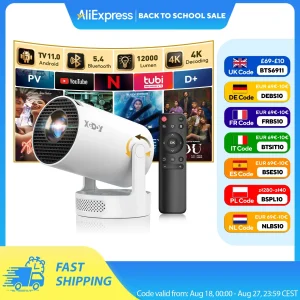 4K 1080p LED Projector Portable Home Theater System