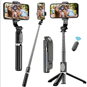 Telescopic Selfie Stick Tripod Monopod Stand Wireless Gimbal Stabilizer