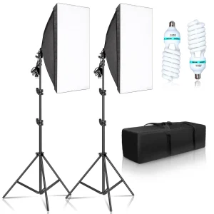 Photography Softbox Lighting Kits Professional Continuous Light System