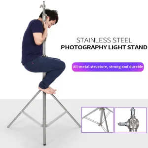 Super Stable Stainless Steel Big Tripod